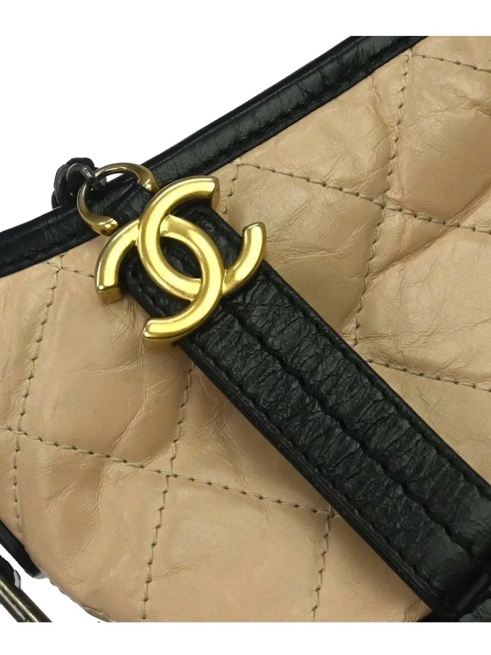 Authentic CHANEL Calfskin quilted medium Gabrielle leather bag
